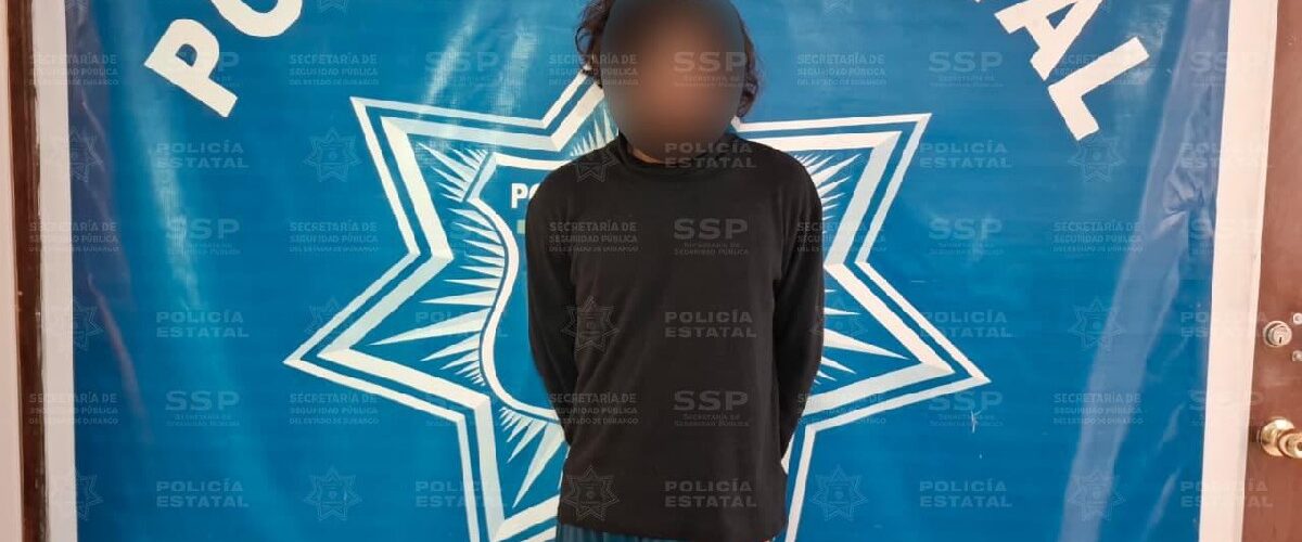 Luis Ángel, un joven de 20 años, fue arrestado en Durango tras ser sorprendido con cristal y efectivo.
