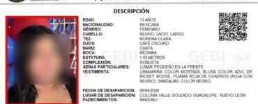 La menor Natalia Sarahí Hernández Perfecto fue localizada y ya se encuentra con su familia tras su desaparición.