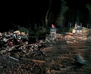 Un tornado azotó Las Flores, causando graves daños y dejando a la ciudad sin electricidad. Alerta activa.