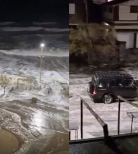El ciclón extratropical ha causado estragos en la Costa Atlántica, dejando olas de hasta 7 metros y más.