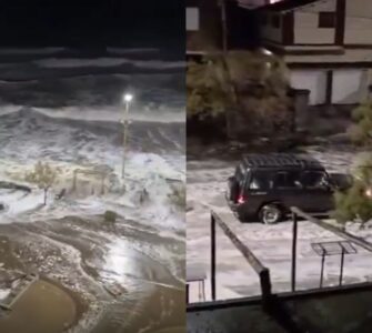 El ciclón extratropical ha causado estragos en la Costa Atlántica, dejando olas de hasta 7 metros y más.