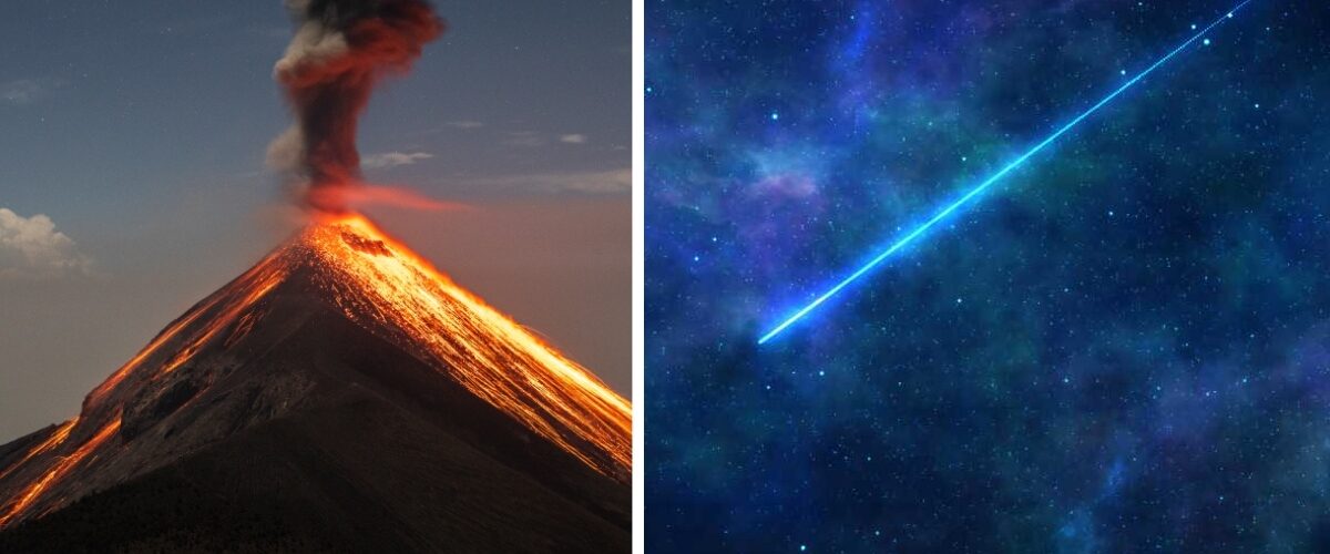 Un meteoro se desintegra sobre el volcán Mayon en Filipinas, dejando un espectáculo impresionante sin causar daños.