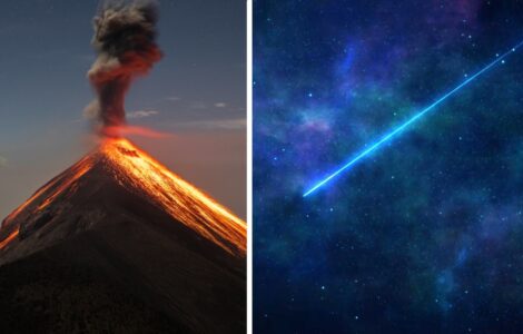 Un meteoro se desintegra sobre el volcán Mayon en Filipinas, dejando un espectáculo impresionante sin causar daños.