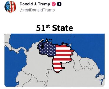 El ex presidente Trump publicó un mapa de Venezuela como el estado 51 de EE.UU., desatando controversia internacional.