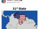El ex presidente Trump publicó un mapa de Venezuela como el estado 51 de EE.UU., desatando controversia internacional.