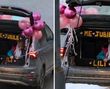 Un jubilado recorrió las calles en el baúl de un auto y su fiesta se hizo viral en TikTok, cautivando a millones.