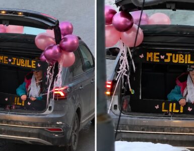 Un jubilado recorrió las calles en el baúl de un auto y su fiesta se hizo viral en TikTok, cautivando a millones.