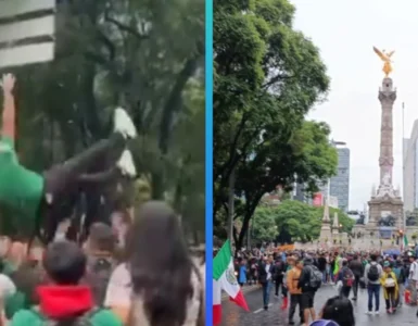 Aficionados se reunieron en el Ángel de la Independencia para festejar el espíritu mundialista de la selección mexicana.