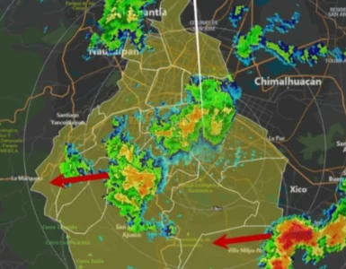 La CDMX enfrenta una alerta amarilla por intensas lluvias y granizo; conoce qué alcaldías se verán afectadas.