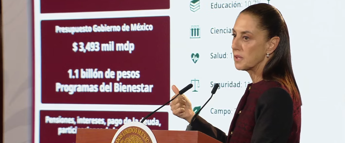 La presidenta Claudia Sheinbaum defiende el Paquete Económico 2027, garantizando que no habrá nuevos impuestos ni endeudamiento.