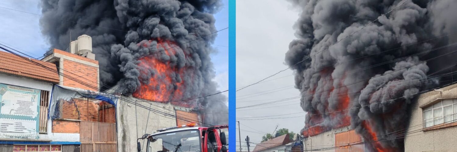 Un incendio en una bodega recicladora de Iztapalapa llevó a la evacuación de 150 personas sin heridos.