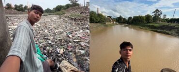 Un joven de 20 años está haciendo olas en las redes sociales por su labor de limpieza de ríos en India.