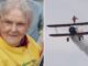 Helga Duffy establece un inesperado récord mundial al viajar sobre el ala de un avión en pleno vuelo a los 99 años.